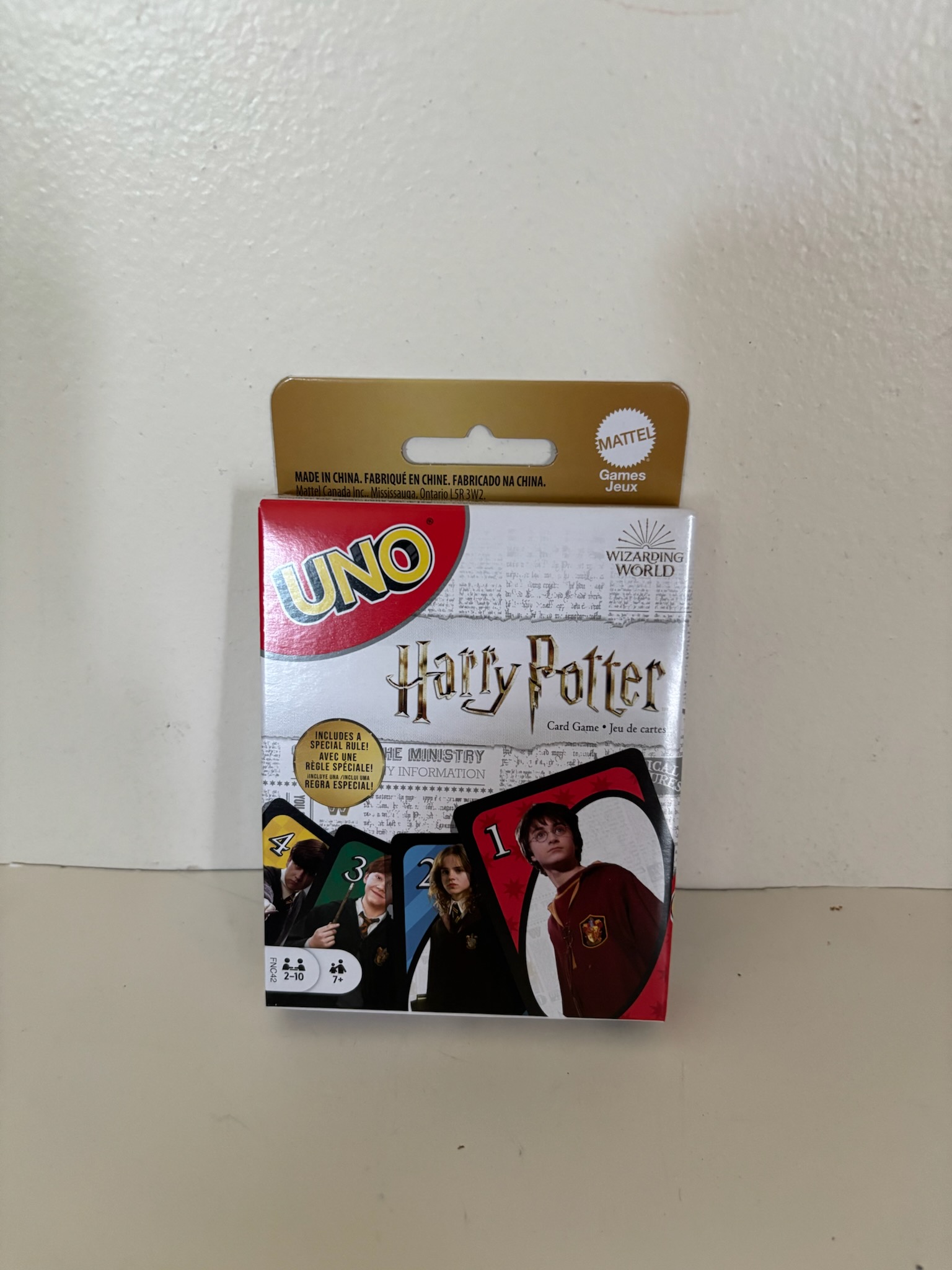 Mattel Harry Potter UNO Card Game UPC #887961587579