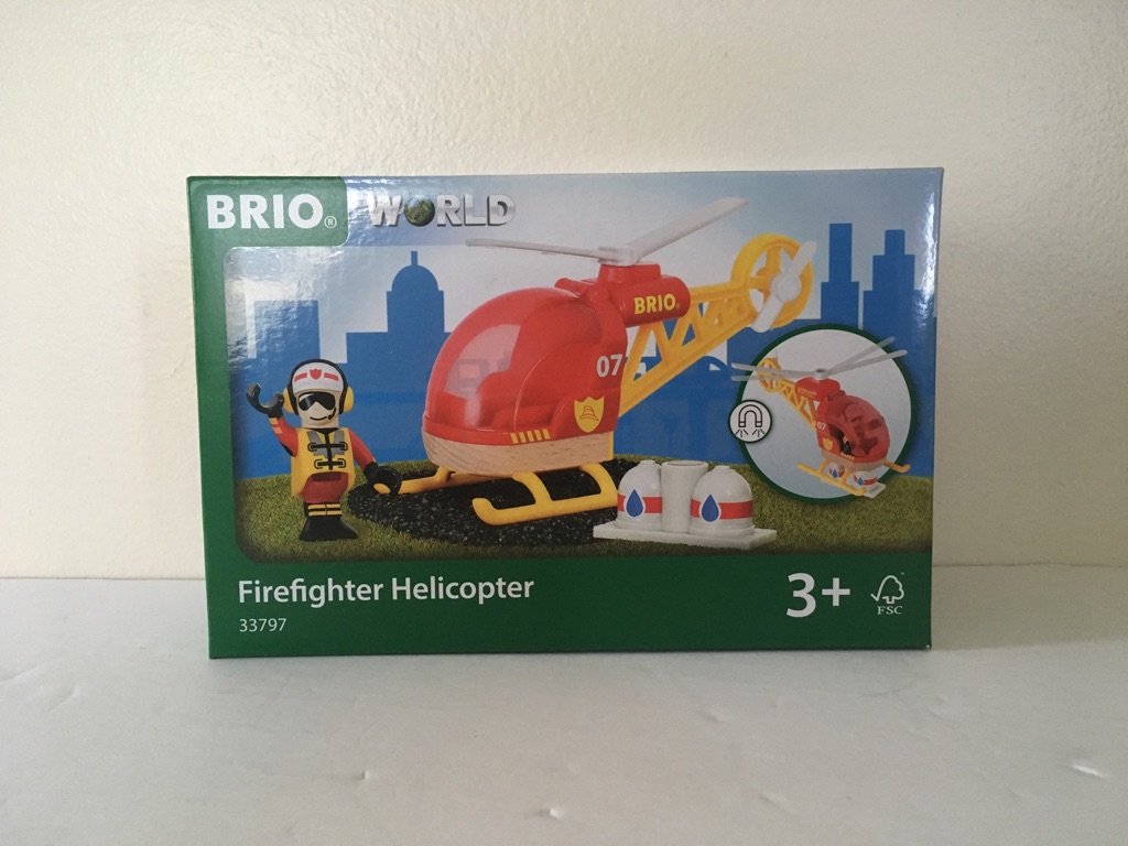 Brio World FireFighter Helicopter #33797 UPC #7312350337976
