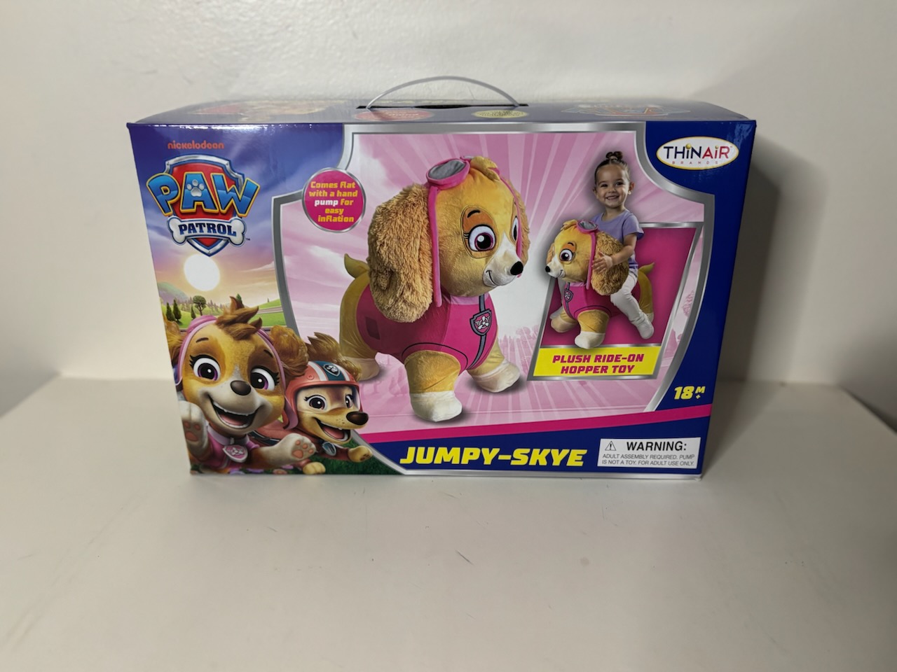 Thin Air Nickeledeon Paw Patrol Jumpy Skye Ride-on Toy UPC #850072174334