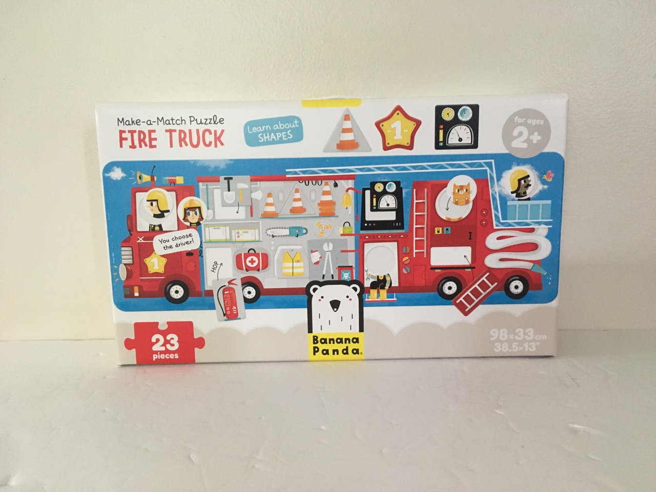 Banana Panda Make a Match Fire Truck Puzzle UPC #5902983490449