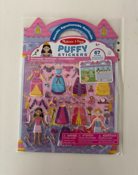 Melissa & Doug Puffy Sticker Play Set- Princess UPC #000772091008