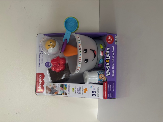 Fisher Price Laugh & Learn Magic Color Mixing Bowl UPC #194735341474