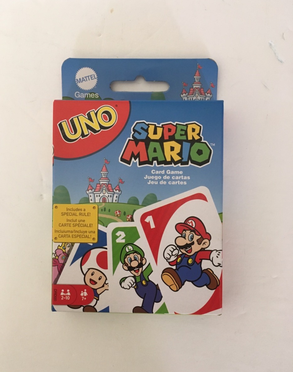 UNO Super Mario Card Game UPC #887961331240