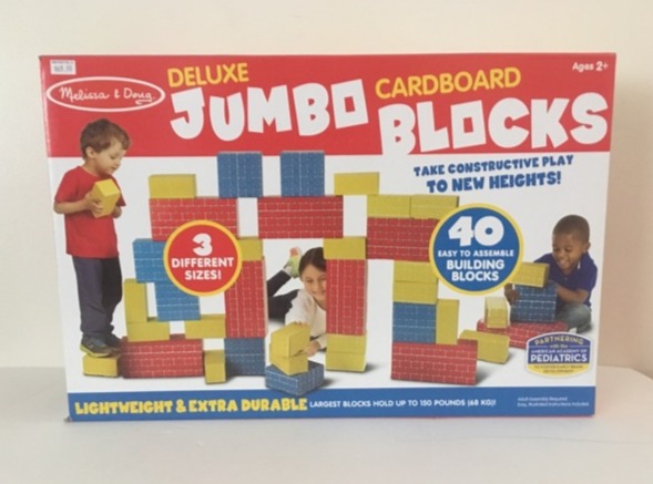 Melissa & Doug Deluxe Jumbo Cardboard Blocks UPC #000772027847