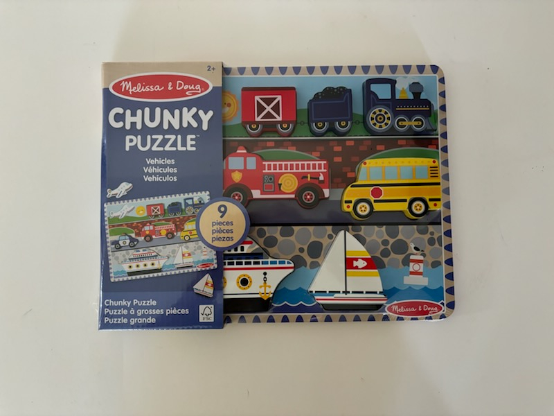 Melissa & Doug Chunky Puzzle - Vehicles UPC #000772037259