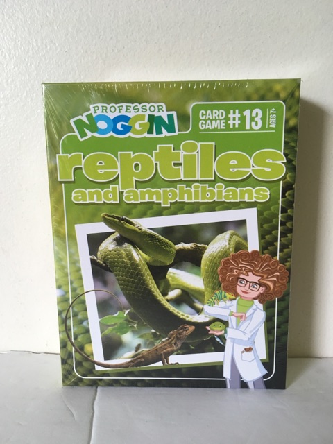 Professor Noggin Reptiles and Amphibians Card Game UPC #625012114134