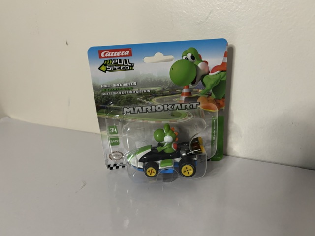 Carrera MarioKart Pull Back Vehicle Yoshi UPC #050227183161