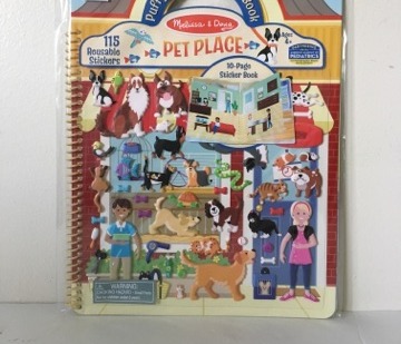 Melissa & Doug Puffy Sticker Activity Book - Pet Place UPC #000772094290