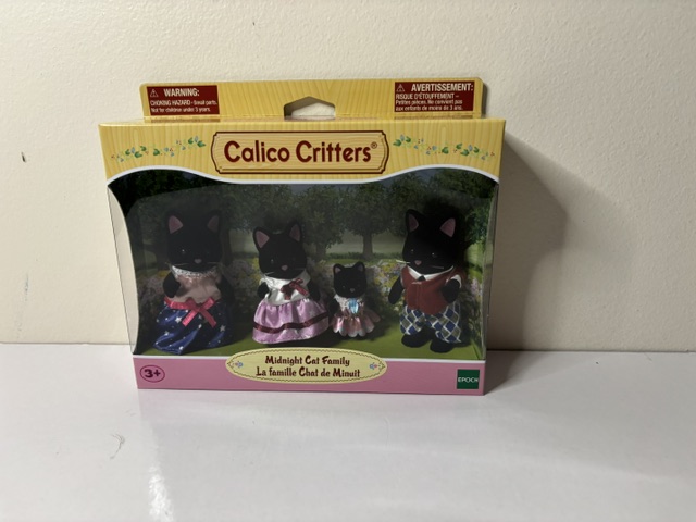 Calico Critters Midnight Cat Family CC1939 UPC #020373223264