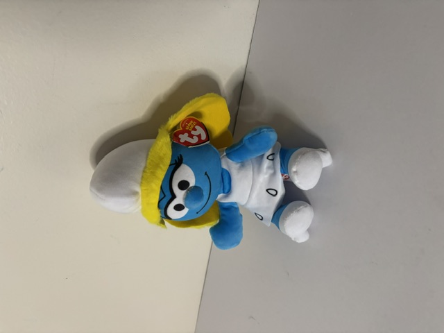 TY Beanie Babies Smurfs Smurfette Plush UPC #008421442171