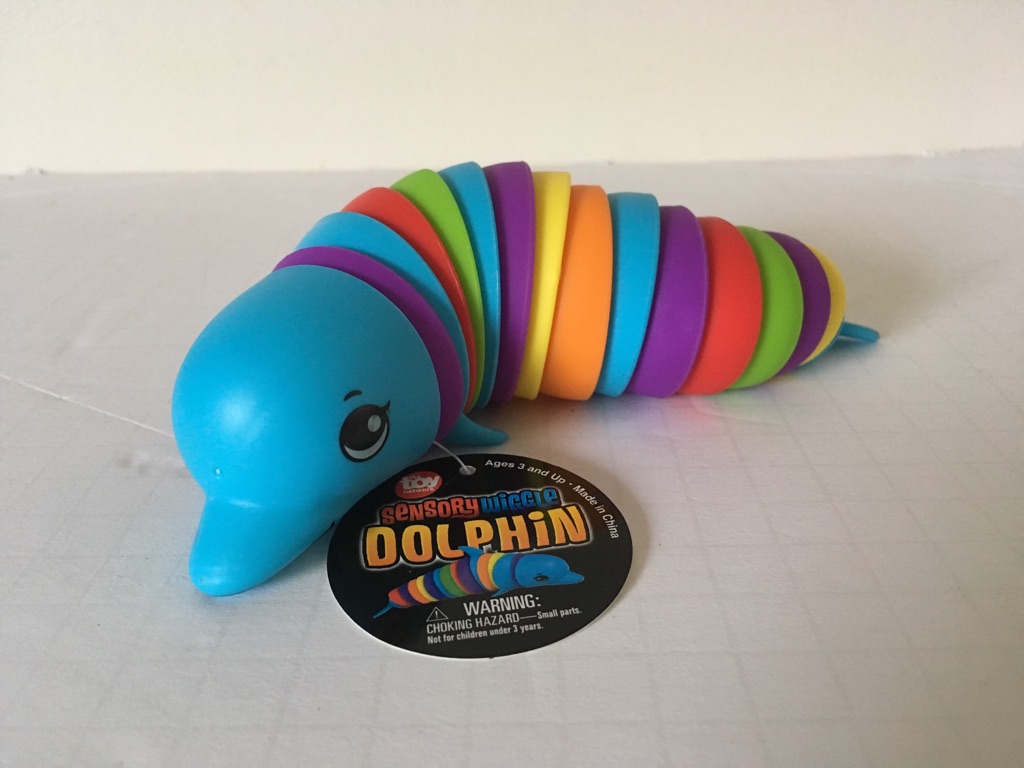 Rainbow Sensory Wiggle Dolphin