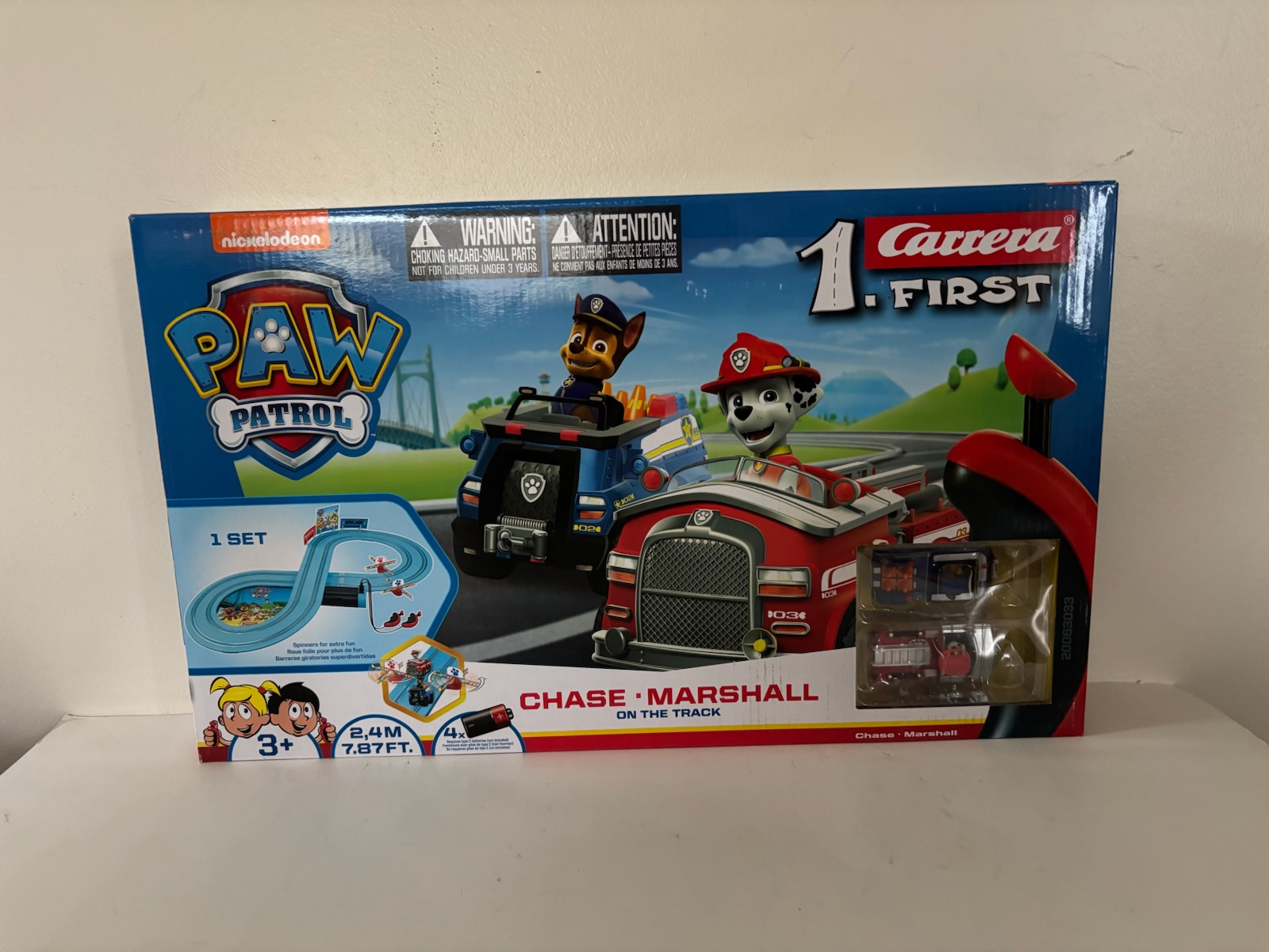Carrera Paw Patrol Chase Marshall Race Track Set UPC #050227630337