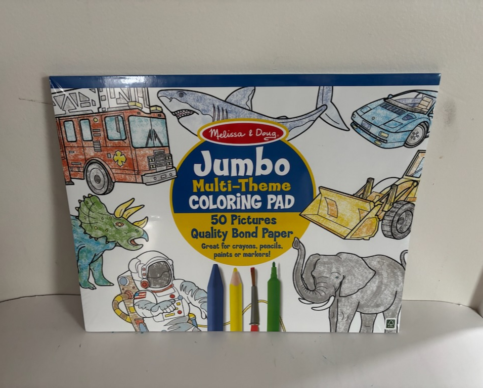 Melissa & Doug Jumbo Multi-Themed Coloring Pad UPC #000772042260
