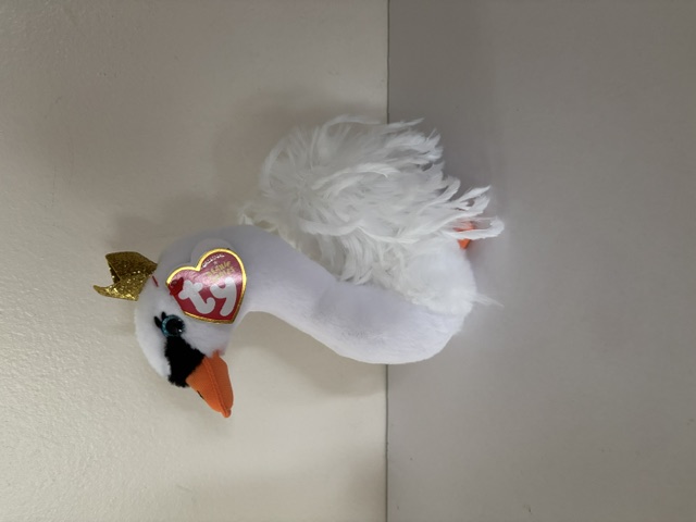 TY Beanie Babies Charmine Swan Plush UPC #008421374250