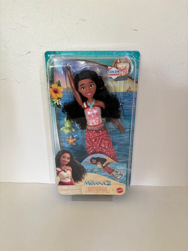 Moana Mattel Disney Moana 2 Color Change Swimming Doll JFF08 UPC