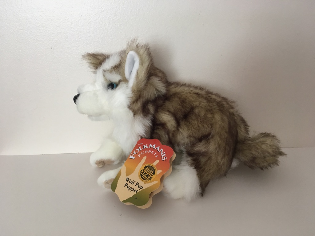 Folkmanis Wolf Pup Puppet UPC #638348029942
