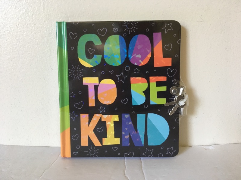 Peaceable Kingdom Cool to be Kind Lock & Ley Diary UPC #195130300240
