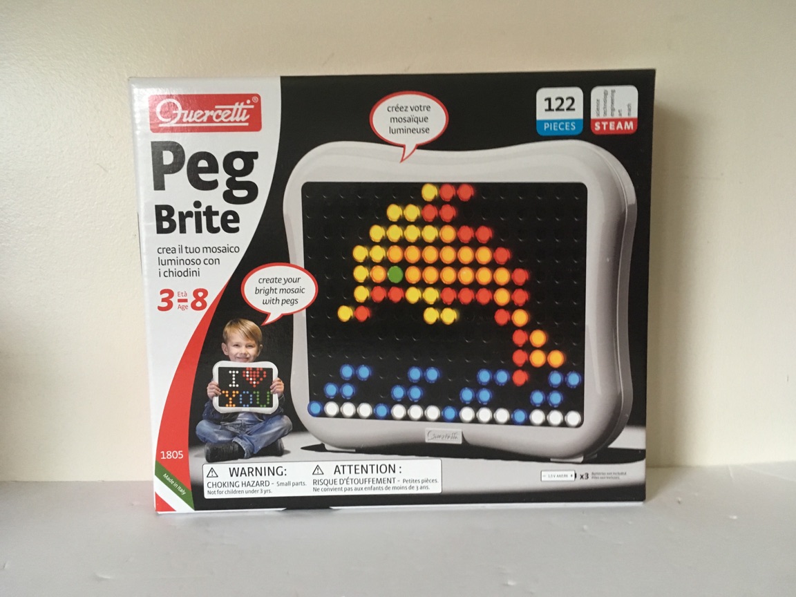 Quercetti Peg Brite STEAM Set UPC #8007905018057