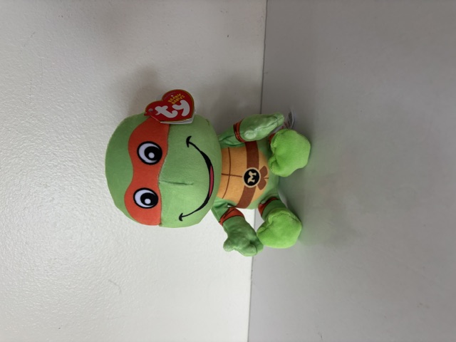 TY Beanie Babies Teenage Mutant Ninja Turtles Michelangelo UPC #008421442256