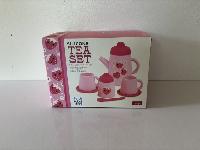 Tiger Tribe Silicone Tea Set Strawberry Patch UPC #9341736101687