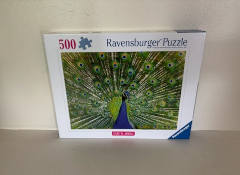 Ravensburger Colorful Animals Peacock Puzzle UPC #4005555013327