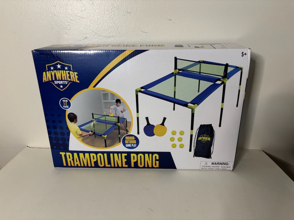 AnyWhere Sports Trampoline Pong Game UPC #850044886579