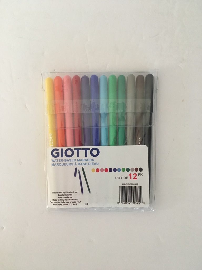 Crestar Giotto Water Based Markers UPC #067897005754