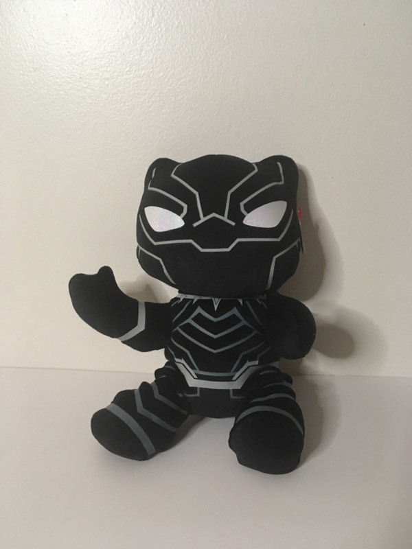 TY Beanie Buddy Marvel Black Panther Plush UPC #008421450008