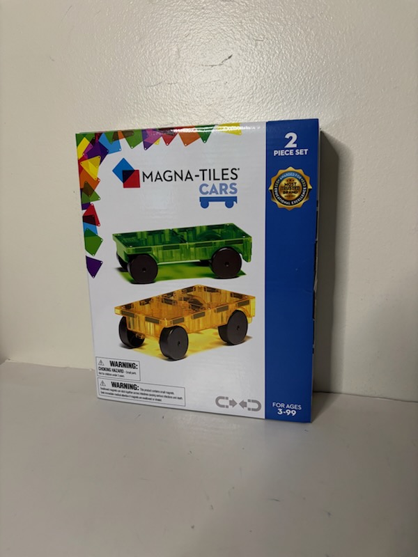 Magna Tiles Cars 2-Piece Expansion Set UPC #850025176194