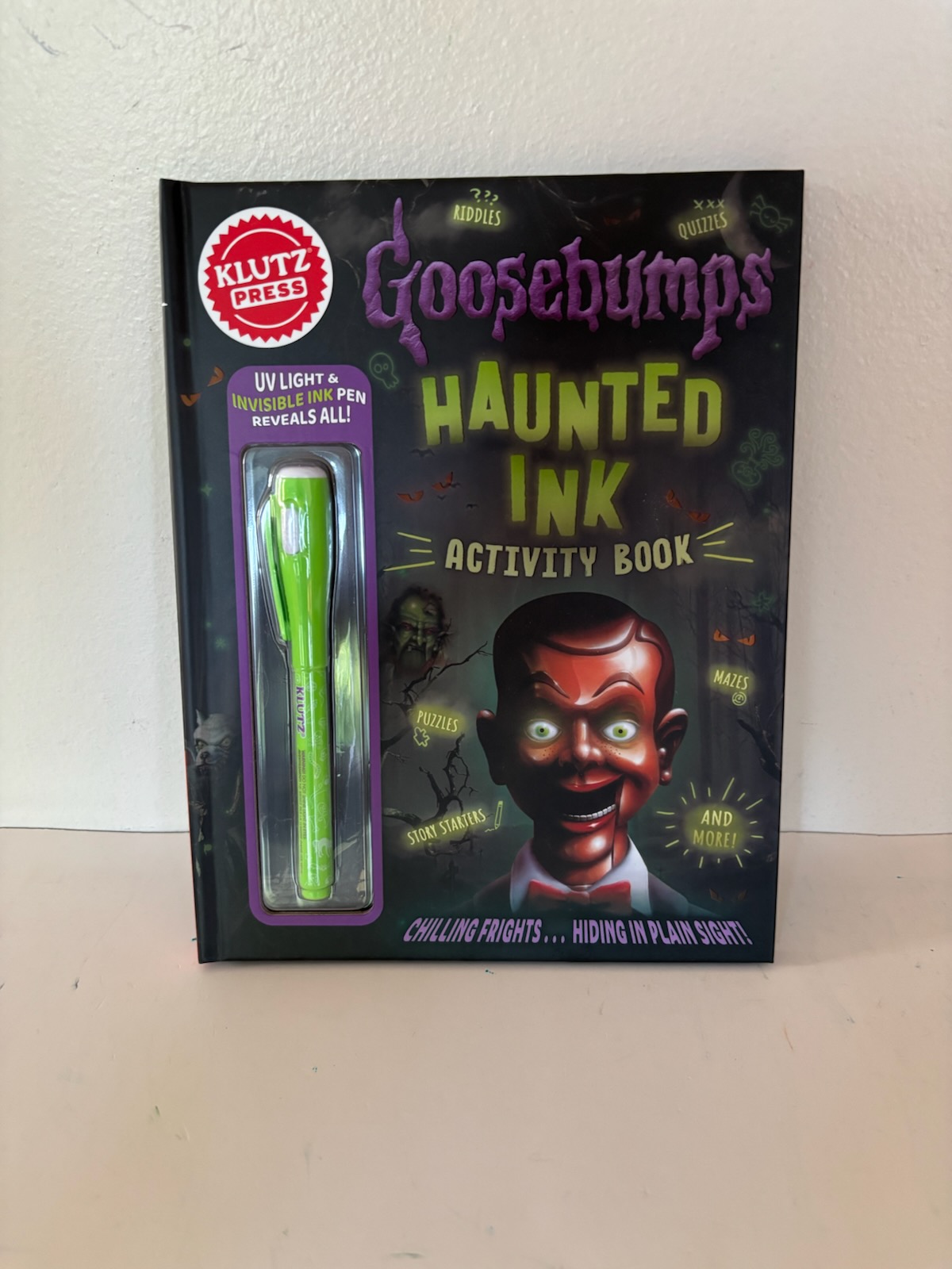 Klutz Goosebumps Haunted Ink Activity Book UPC #9781546134145