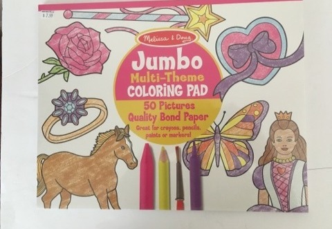 Melissa & Doug Jumbo Multi-Theme Coloring Pad 4225 UPC #000772042253