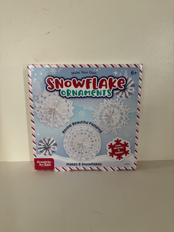 Creativity for Kids Holiday Snowflake Ornaments UPC #092633322215