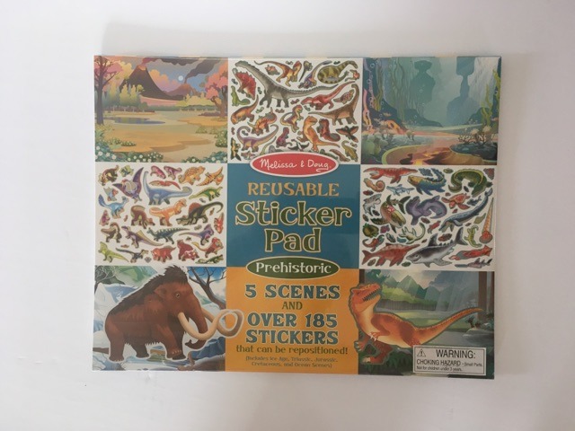Melissa & Doug Reusable Sticker Pad - Prehistoric UPC #000772093415