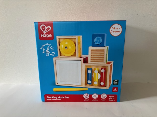 Hape Stacking Music Set UPC #6943478019010