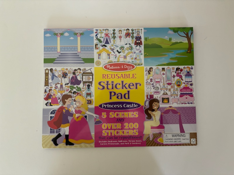 Melissa & Doug Reusable Sticker Pad - Princess Castle UPC #000772043069
