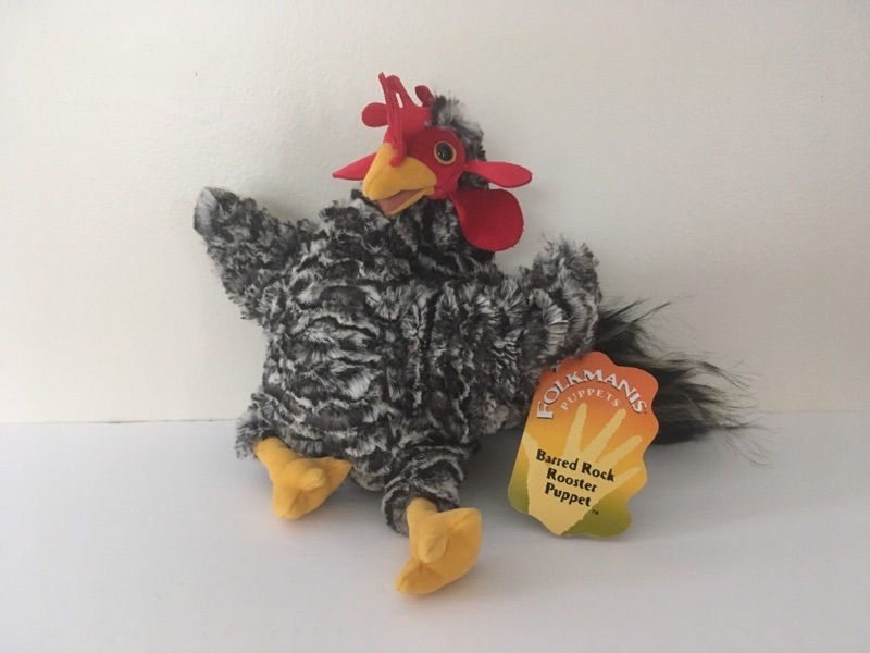 Folkmanis Barred Rock Rooster Puppet UPC #638348031891