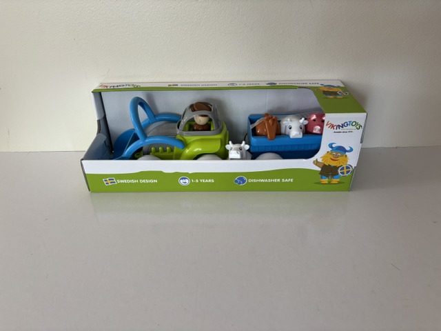 Viking Toys BullDozer with Wagon & Figures UPC #7317677812342