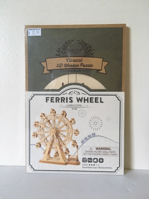 Hands Craft Classical 3D Wooden Ferris Wheel Puzzle