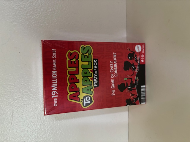 Mattel Apples to Apples Party in a Box Game UPC #887961094671