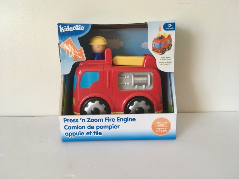 Kidoozie Press n Zoom Fire Engine UPC #020373025493
