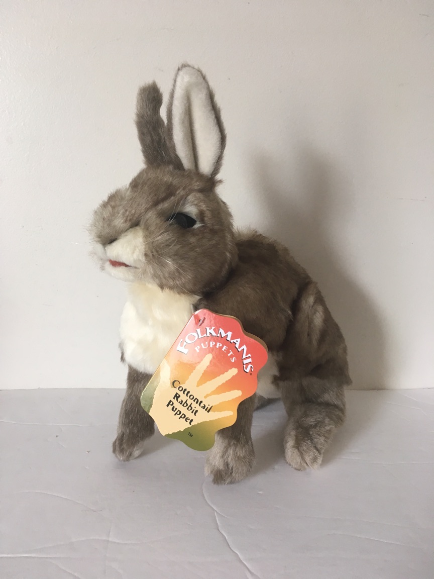 Folkmanis Cottontail Rabbit Puppet #2891 UPC #638348028914