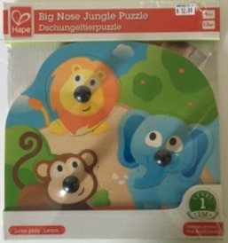Hape Sunny Valley 3 in 1 Puzzle - Pepe & Friends