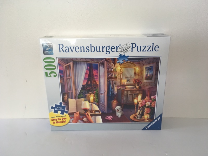 Ravensburger Cozy Bathroom Puzzle UPC #4005556167890