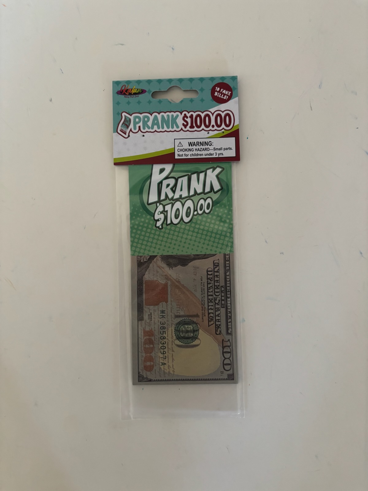 Kalan Prank $100.00 UPC #024685235281