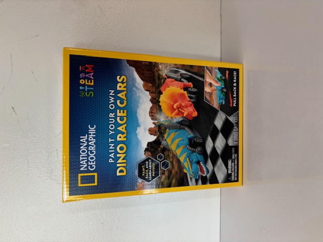 National Geographic Paint Your Own Dino Race Cars UPC #810070623579