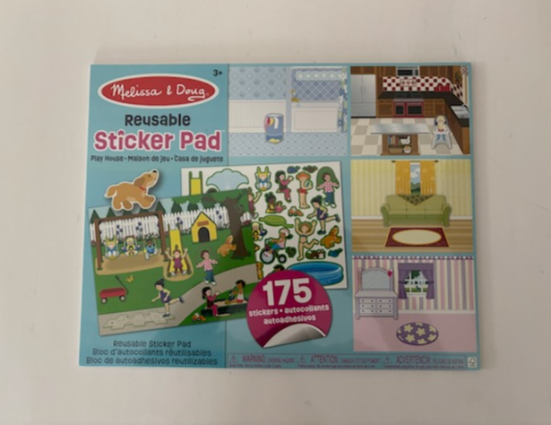 Melissa & Doug Reusable Sticker Pad - Play House UPC #000772041973