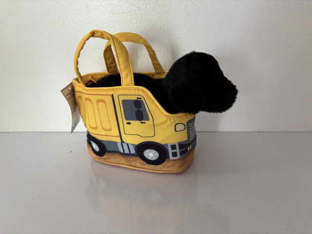 Douglas Construction Truck Pet/Sak with Black Lab Plush 2231 UPC #767548163061