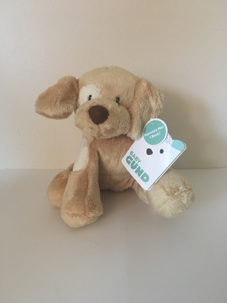 Gund Spunky Barking Dog Plush #6063930 UPC #778988421345