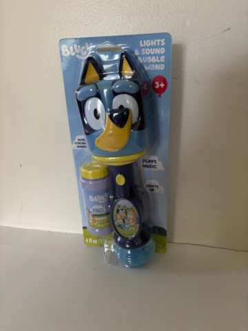 Little Kids Bluey Lights & Sound Bubble Wand UPC #093539005646