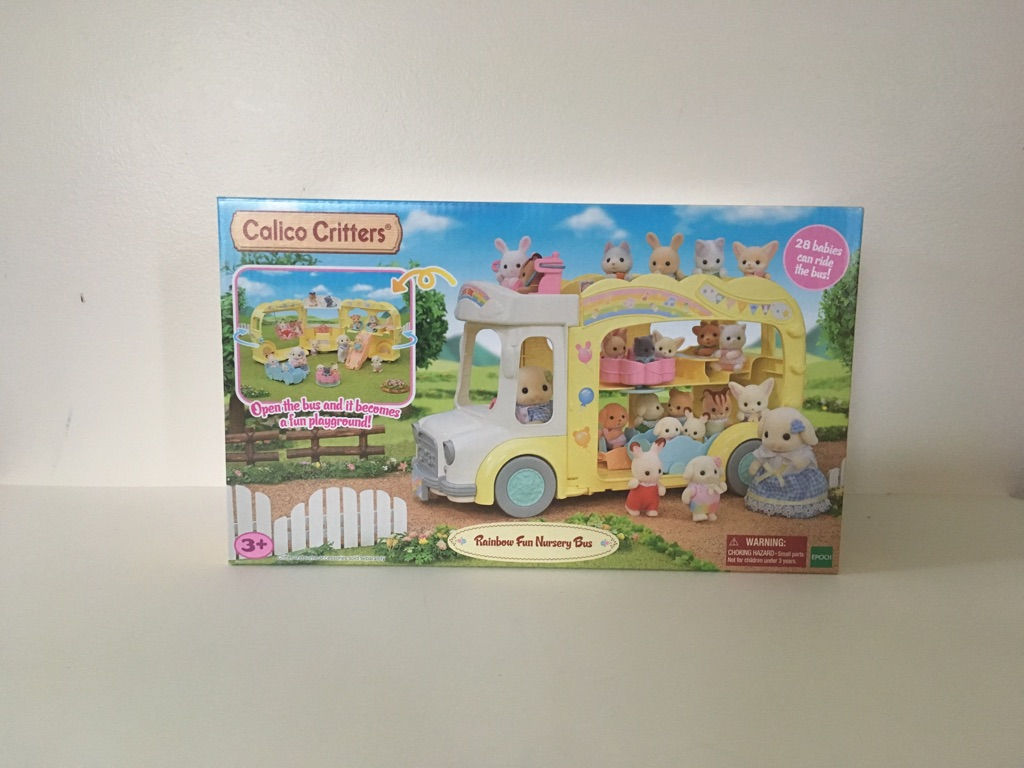 Epoch Calico Critters Rainbow Fun Nursery Bus CC2167 UPC #020373221673